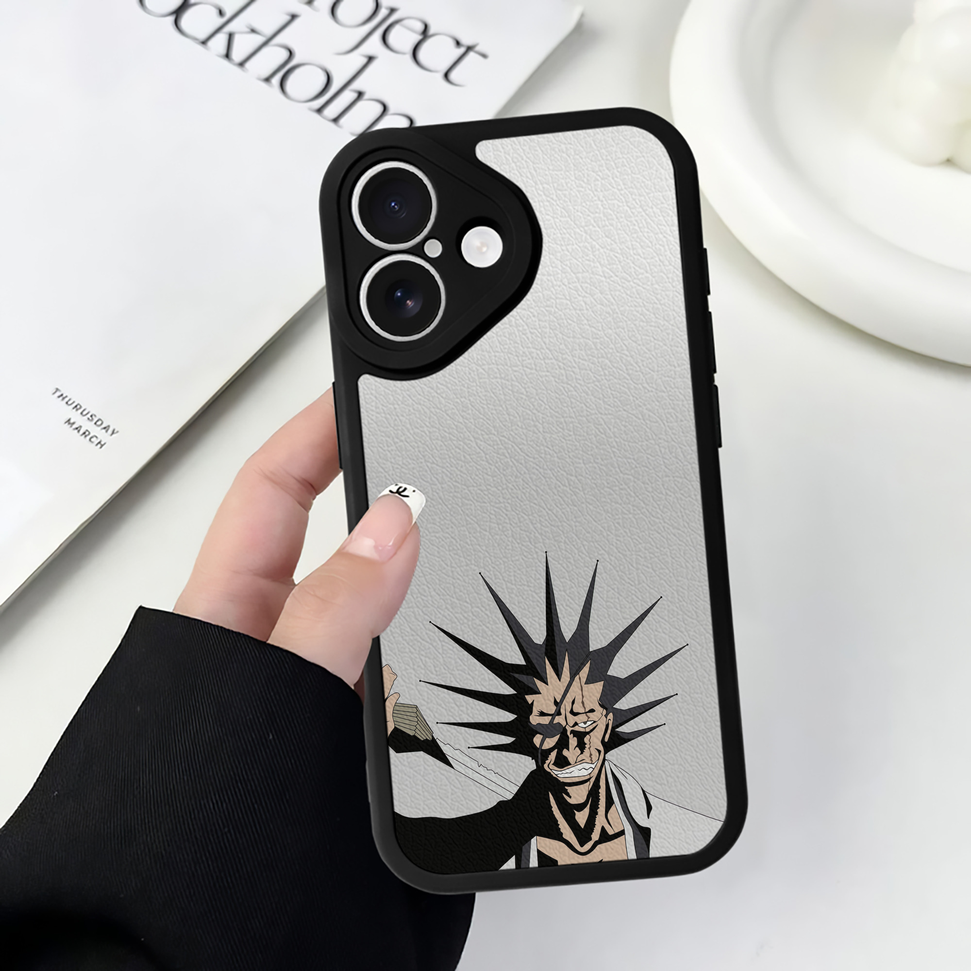 （画像用） ブリーチ BLEACH 【iPhone 16シリーズ対応】シリコンスマホケース（レザー調） 材質：シリコン